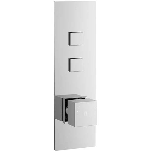 Additional image for Push Button Shower Valve With Square Handle (2 Outlets).
