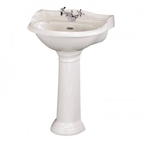 Additional image for Basin & Pedestal With 1 Tap Hole (600mm).