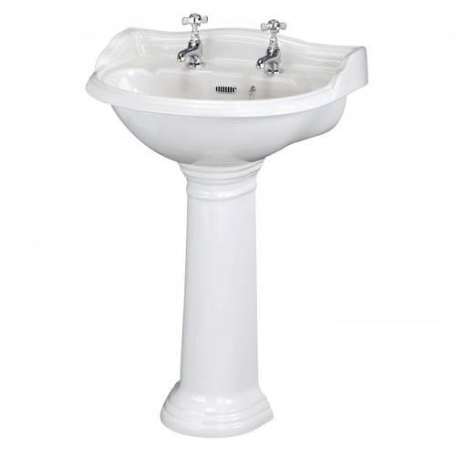 Additional image for Basin & Pedestal With 2 Tap Hole (500mm).