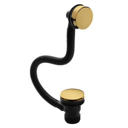 Additional image for Push Button Bath Waste (Brushed Brass).