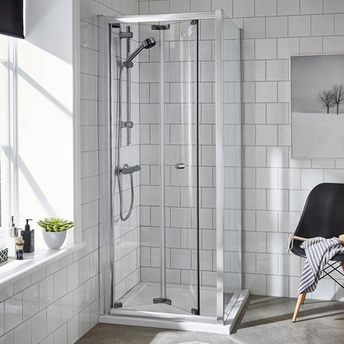 Additional image for Shower Enclosure With Bi-Fold Door (760x700mm).