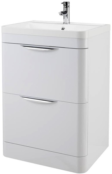 Additional image for Vanity Unit & Basin 600mm (Gloss White).