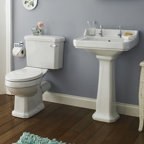 Additional image for Kingsbury 1700mm Double Ended Bath With Toilet & Basin.