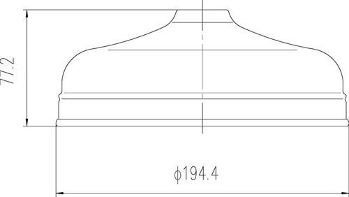 Additional image for Apron Shower Head With Arm (200mm).