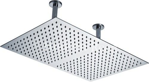 Additional image for Rectangular Shower Head (Stainless Steel). 600x400mm.