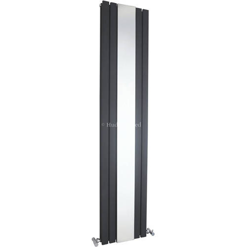 Additional image for Sloane Mirror Radiator (Anthracite). 381x1800mm.