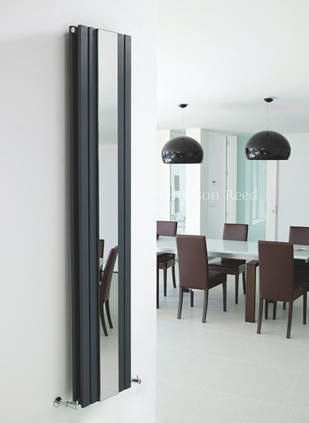 Additional image for Sloane Mirror Radiator (Anthracite). 381x1800mm.