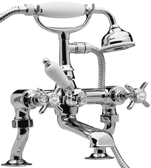 Additional image for 3/4" Cranked Bath Shower Mixer (Chrome)
