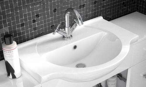 Additional image for 1050mm Vanity Unit With Basin Type 1 & 500mm WC Unit (White)