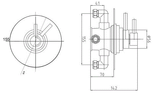 Additional image for Dual Concealed Thermostatic Shower Valve (Chrome).