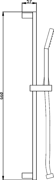 Additional image for Twin Thermostatic Shower Valve With Head & Slide Rail Kit.