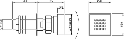 Additional image for Triple Shower Valve, LED Head & Slide Rail Kit & Body Jets.