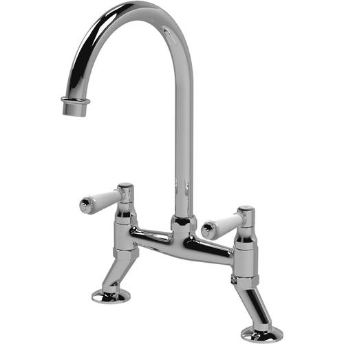 Additional image for Bridge Sink Mixer Kitchen Tap (Chrome).