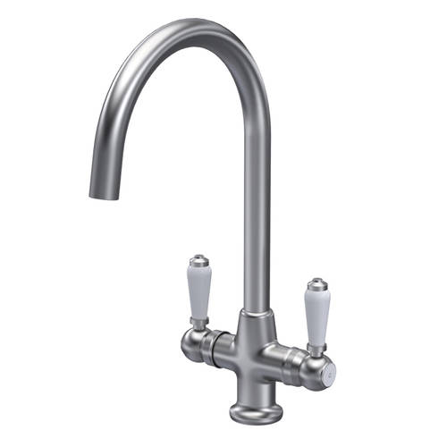 Additional image for Sink Mixer Tap (Brushed Nickel, Lever Handles).