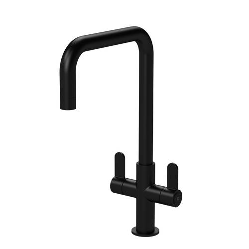 Additional image for Mono Kitchen Tap With Dual Handles (Matt Black).