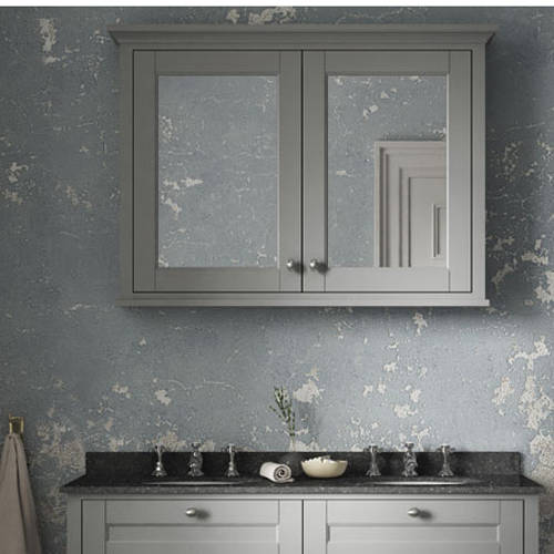 Additional image for Mirror Bathroom Cabinet 1050mm (Storm Grey).