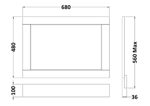 Additional image for Bath Panel Pack, 1700x700mm (Twilight Blue).