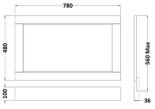 Additional image for Bath Panel Pack, 1700x800mm (Twilight Blue).