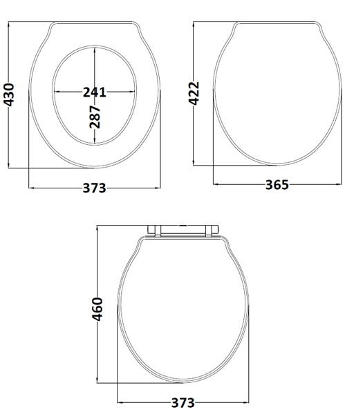 Additional image for Ryther Toilet Seat With Soft Close (Timeless Sand).