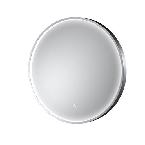 Additional image for Round Illuminated Mirror (600mm, Chrome).