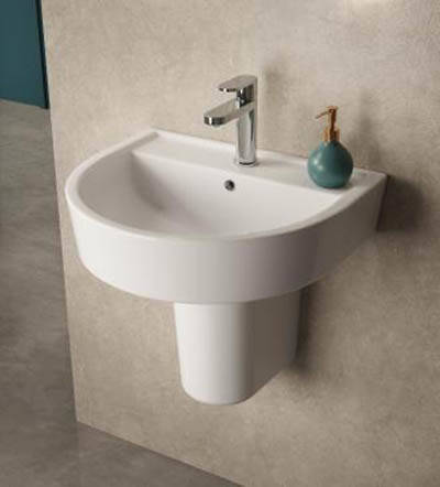 Additional image for Luna Semi Flush To Wall Toilet, Seat, 520mm Basin.