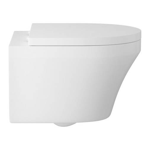 Additional image for Luna Wall Hung Toilet Pan, Seat, 520mm Basin & Ped.