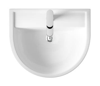 Additional image for Luna Flush To Wall Toilet, Seat, 520mm Basin & Ped.