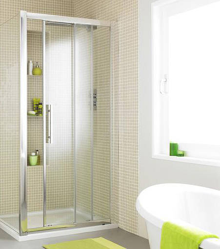Additional image for Apex Sliding Shower Door With 8mm Glass (1000mm).