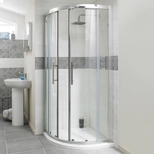 Additional image for Apex Quadrant Shower Enclosure With 8mm Glass (800mm).