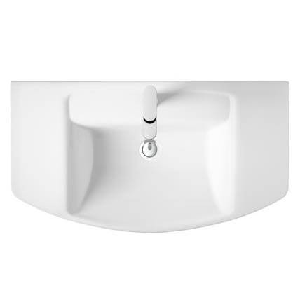 Additional image for Wall Hung Toilet Pan With 550mm Basin & Semi Ped.