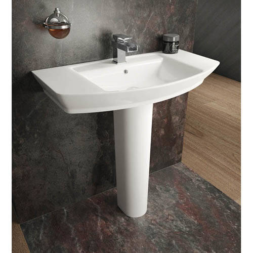 Additional image for Maya Flush Toilet With 850mm Basin & Full Ped.