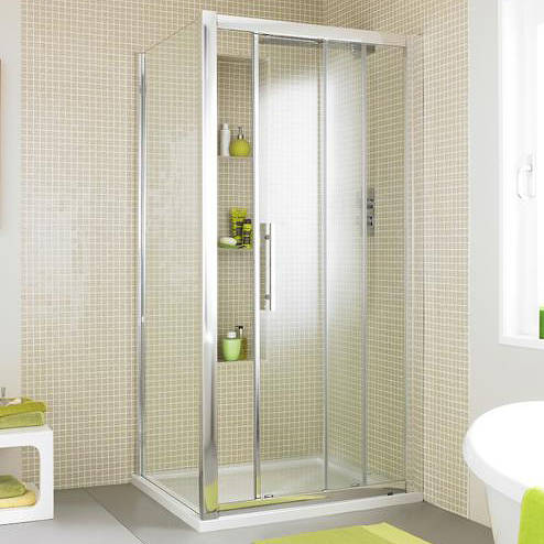 Additional image for Apex Shower Enclosure With Sliding Door (1100x1000).