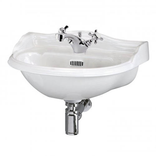 Additional image for Wall Mounted Basin With 1 Tap Hole (500mm).