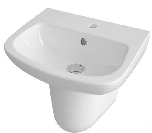 Additional image for Basin & Semi Pedestal (500mm).