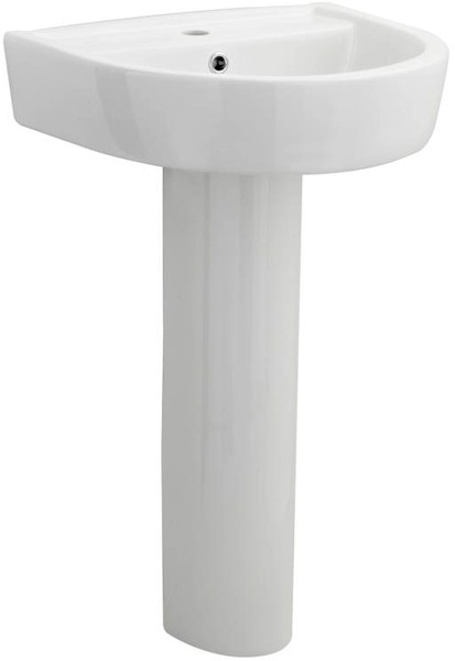 Additional image for Basin & Full Pedestal (1 Tap Hole, 520mm).