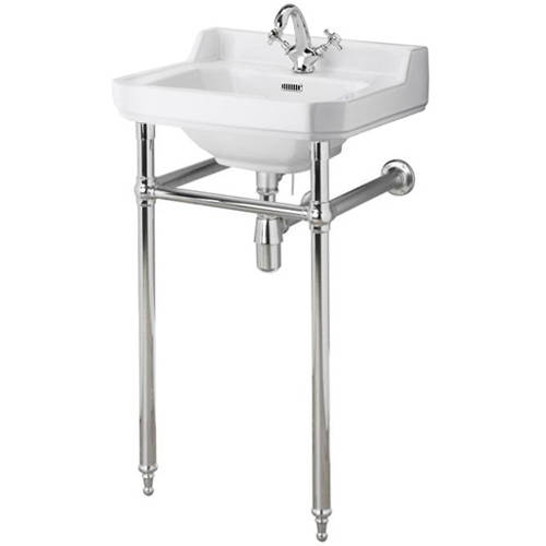 Additional image for Washstand With 560mm Basin (1TH, Chrome).