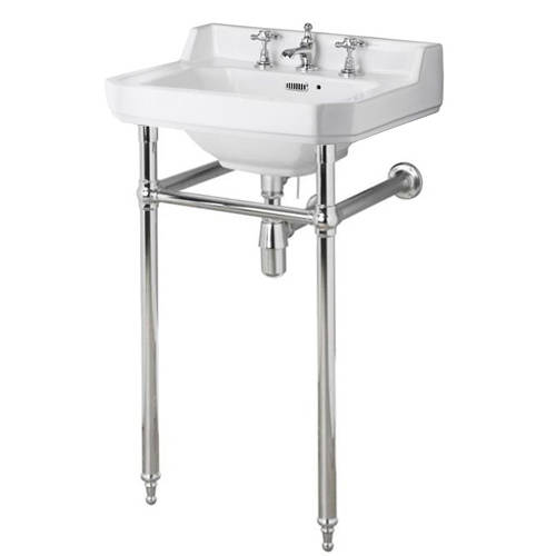 Additional image for Washstand With 560mm Basin (3TH, Chrome).