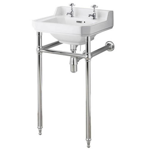 Additional image for Washstand With 500mm Basin (2TH, Chrome).