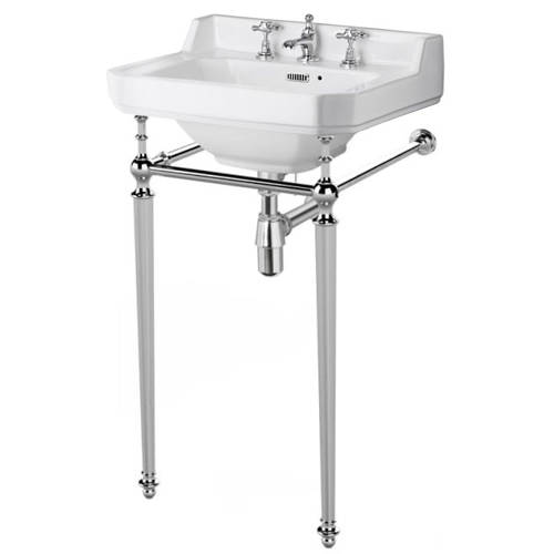 Additional image for Washstand With 560mm Basin (3TH, Chrome).