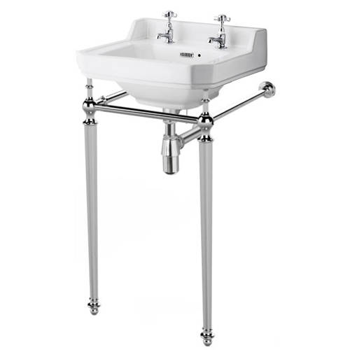 Additional image for Washstand With 500mm Basin (2TH, Chrome).