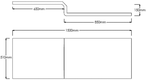 Additional image for Square Side & End Shower Bath Panels (1500x700mm).