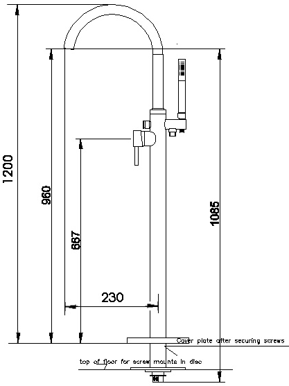 Additional image for Elite single lever mono bath shower mixer