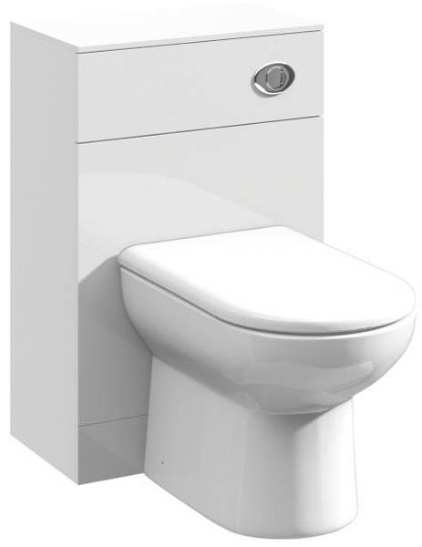 Additional image for Back To Wall WC Unit (766x500x300mm, White).
