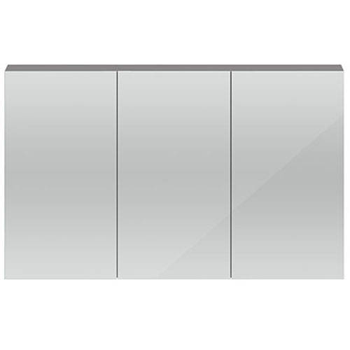 Additional image for 3 Door Mirror Cabinet 1350mm (Gloss Grey).