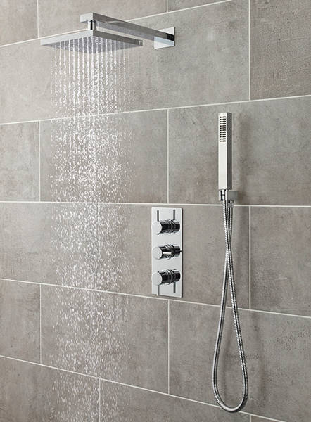 Additional image for Quest Triple Thermostatic Shower Valve, Head & Shower Kit.