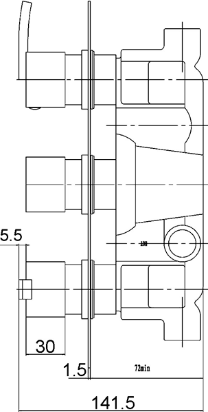 Additional image for Quest Triple Thermostatic Shower Valve, Head & Shower Kit.