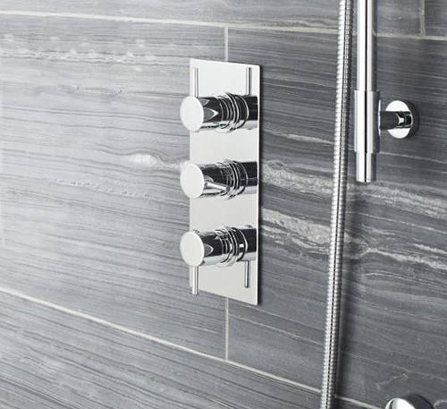 Additional image for Thermostatic Triple Concealed Shower Valve With Diverter.
