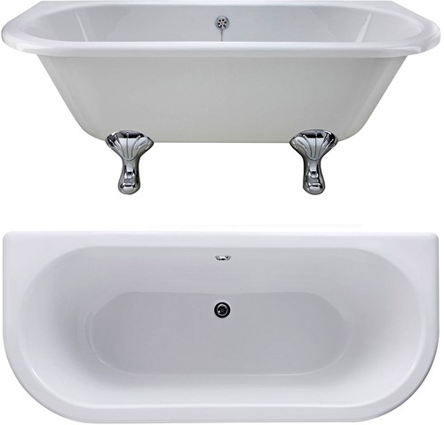 Additional image for Kenton BTW Double Ended Freestanding Bath 1700x745mm.