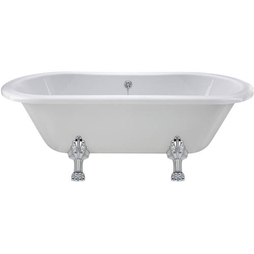 Additional image for Kingsbury Double Ended Bath With Pride Feet 1500x745mm.