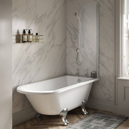 Additional image for Winterburn Shower Bath With Corbel Legs 1700mm.